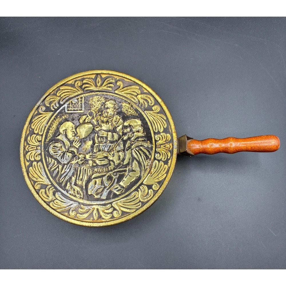 Vintage Weibro Brass Colored Ash Pan Made in USA Fireplace Accessory